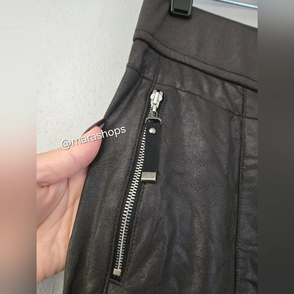 Raffaello Rossi Candy Vegan Leather Jogger Dark Brown